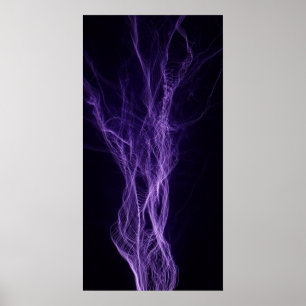 Tesla Powered Lightning Poster
