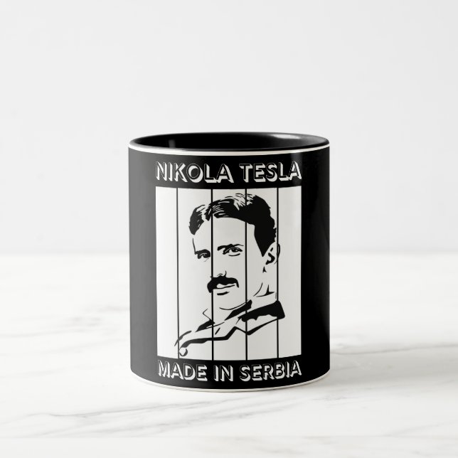 Tesla Retro Coffee Mugs (Center)