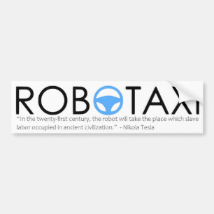 Tesla Robotaxi Bumper Sticker