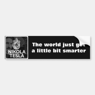 Tesla the Genius Bumper Sticker