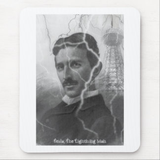 Tesla, The Lightning Man Mouse Pad