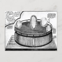 Tesla's Egg At the Columbia Exposition Postcard