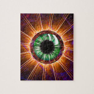 Tesla's Other Eye Fractal Art Jigsaw Puzzle