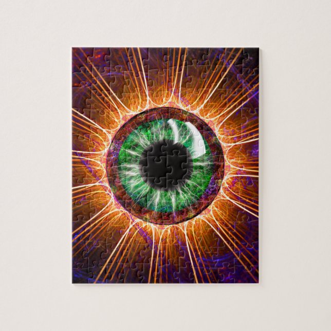 Tesla's Other Eye Fractal Art Jigsaw Puzzle (Vertical)