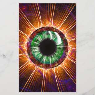 Tesla's Other Eye Fractal Art Stationery