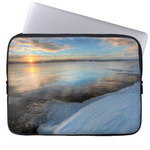 Teslin Lake After A Clearing Storm, Yukon Laptop Sleeve