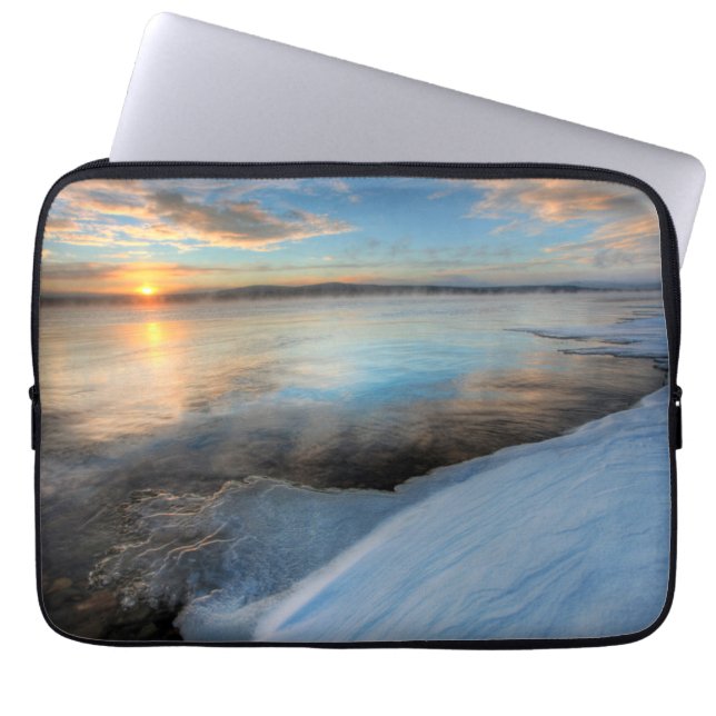 Teslin Lake After A Clearing Storm, Yukon Laptop Sleeve (Front)