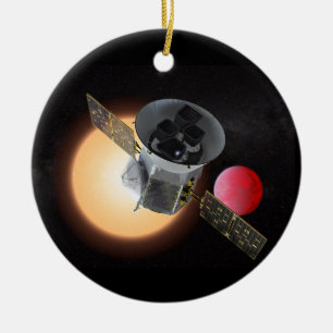 TESS Planet Hunter Spacecraft Ceramic Ornament