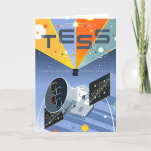 Tess Space Telescope Poster. Card