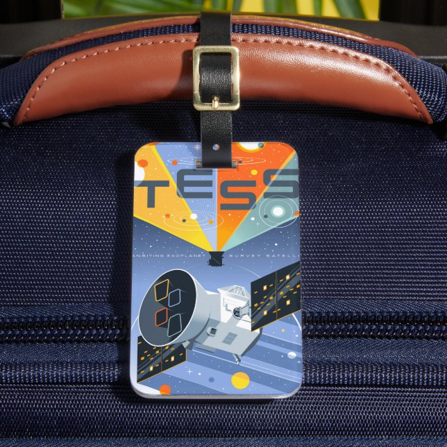 Tess Space Telescope Poster. Luggage Tag (Front Insitu 2)