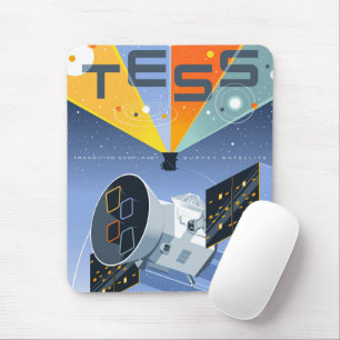 Tess Space Telescope Poster. Mouse Pad