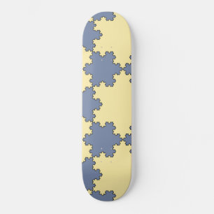 Tessellated Koch Snowflakes (Fractal Pattern) Skateboard