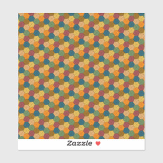 Tessellated Multi-coloured Flower Wheel Pattern