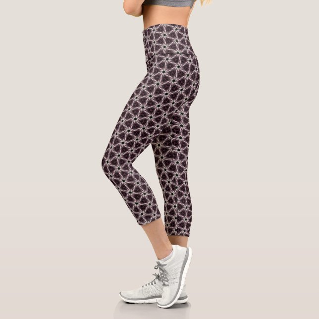 Tessellated Quilt  Capri Leggings (Left)