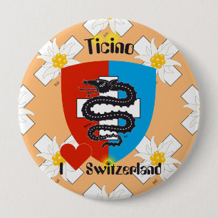 Tessin - Ticino - Schweiz - Svizzera Button