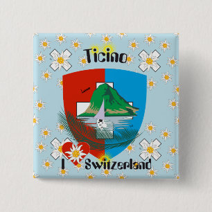 Tessin - Ticino - Schweiz - Svizzera Button