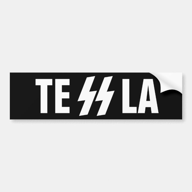 TESSLA BUMPER STICKER (Front)