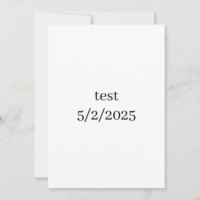 test 5/2/2025 invitation (Front)