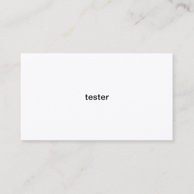 test calling card (Front)
