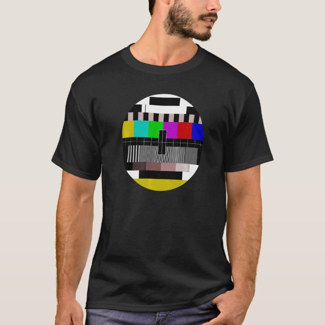 Test Card Test Pattern Test Image TV Retro T-Shirt (Front)