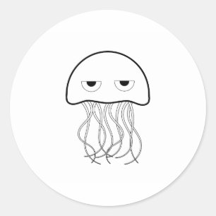 test classic round sticker