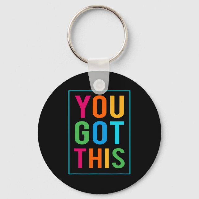 Test Day Mode On Teacher Testing Ideas School 1  Key Ring (Front)
