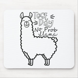 Test Day No Prob-llama Llama Teacher Testing Day Mouse Pad