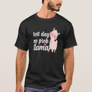 Test Day No Prob Llama  Women Teacher State Testin T-Shirt