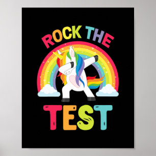 Test Day Rock The Test Teacher Testing Day Poster