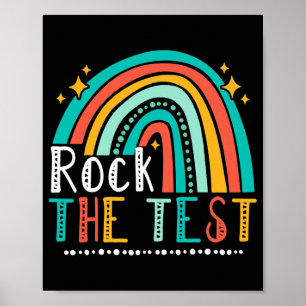Test Day Rock The Test Teacher Testing Day Poster