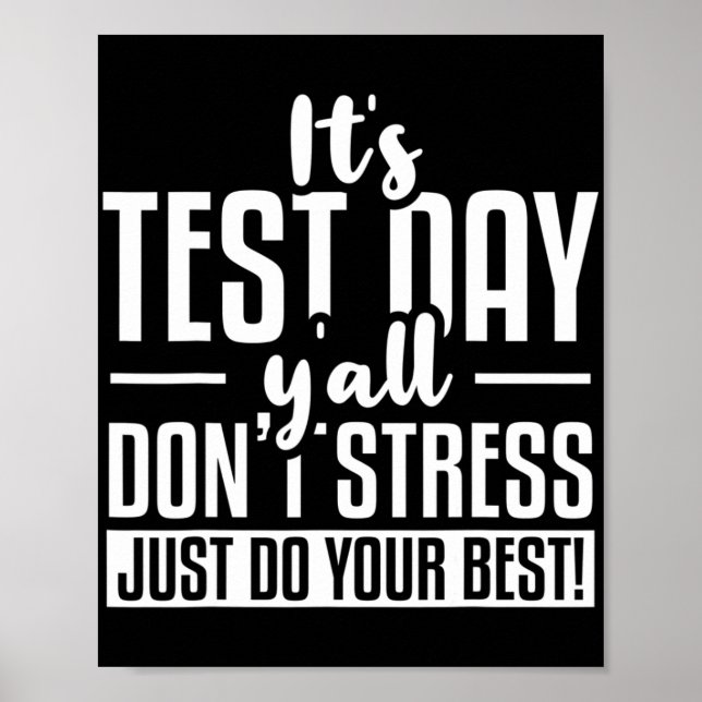 Test Day School Examination  Poster (Front)
