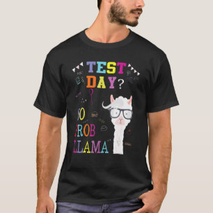 Test Day Squad No Prob Llama Llama Teacher Studen T-Shirt