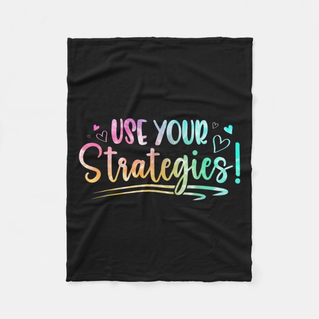 Test Day State Testing Exam Teacher Student Motiva Fleece Blanket (Front)