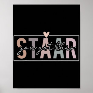 Test Day Teacher Exam Leopard Testing Day You Got Poster