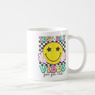 Test Day Vibes You Got This Retro Groovy Testing D Coffee Mug