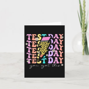 Test Day You Got This Teacher Testing Day Boys Kid Card
