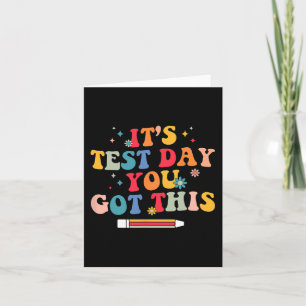 Test Day You Got This Teacher Testing Day Groovy Card