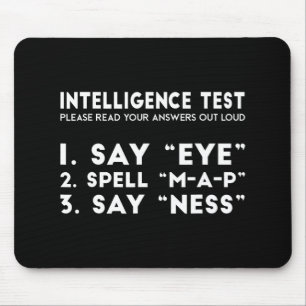 Test Eye Map Ness Funny Joke Father's Day Mouse Pad