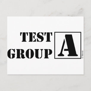 Test Group A Postcard