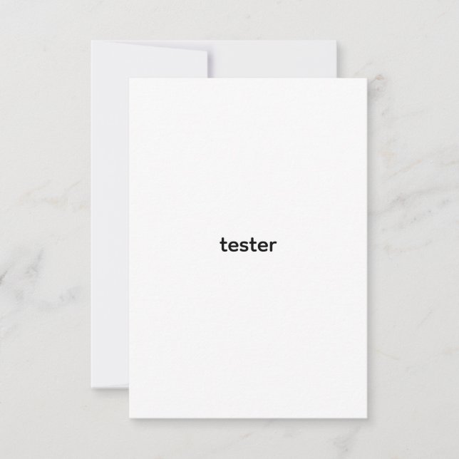 test invitation (Front)