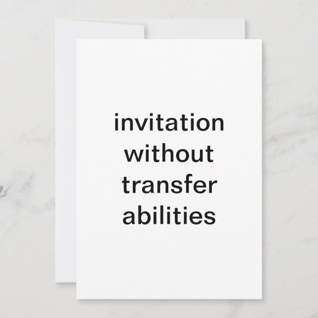 test invitation (Front)