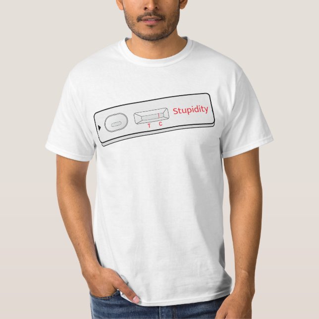 Test Kit Stupidity Covid 19 Corona Virus T-Shirt (Front)