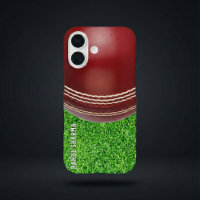 Test Match Red Cricket Ball with Custom Text