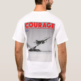 TEST PILOT COURAGE - F-100D Super Sabre T-Shirt