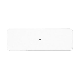 test return address label