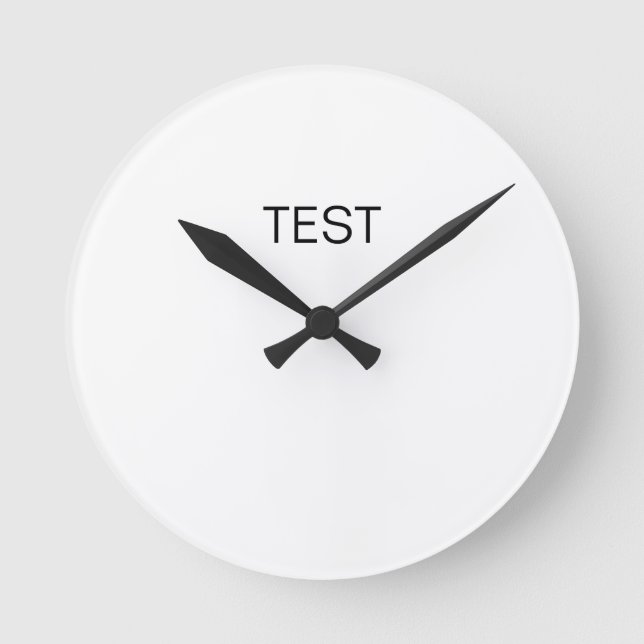 Test Round Wall Clock (Front)
