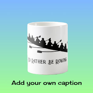 Test rowing silhouette coffee mug