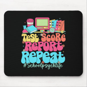 Test Score Report Repeat Back To School School Psy Mouse Pad