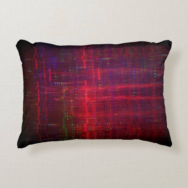 Test screen glitch abstract decorative cushion (Front)