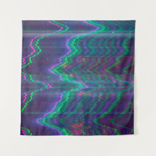 Test screen glitch abstract tapestry